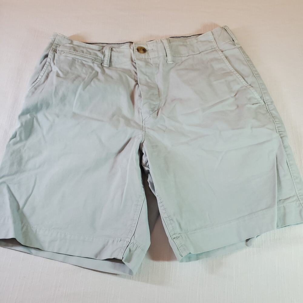 American Eagle Mens Shorts Size 30 Light Blue Next Level Flex Chino Casual Flat